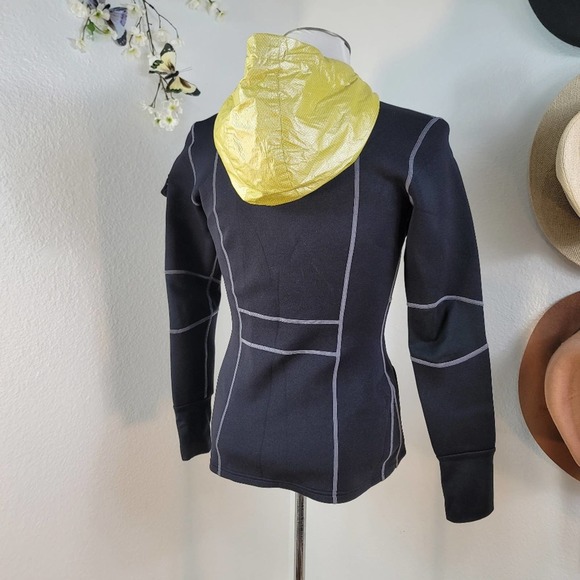 ZAGGORA BURN MORE CALORIES W HOT BODY WATERPROOF BLACK TRACK JACKET W HOOD SZ: M - Picture 7 of 16